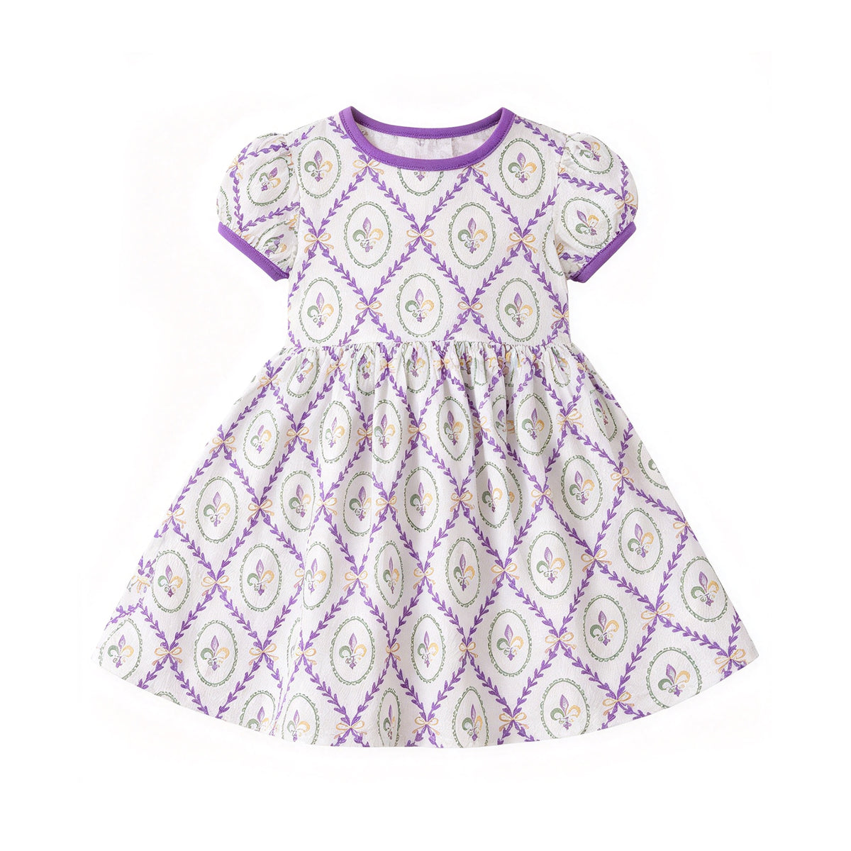 (Preorder new) No moq Sibling Baby Girls Cute Short Sleeve Knee Length Holiday Dress