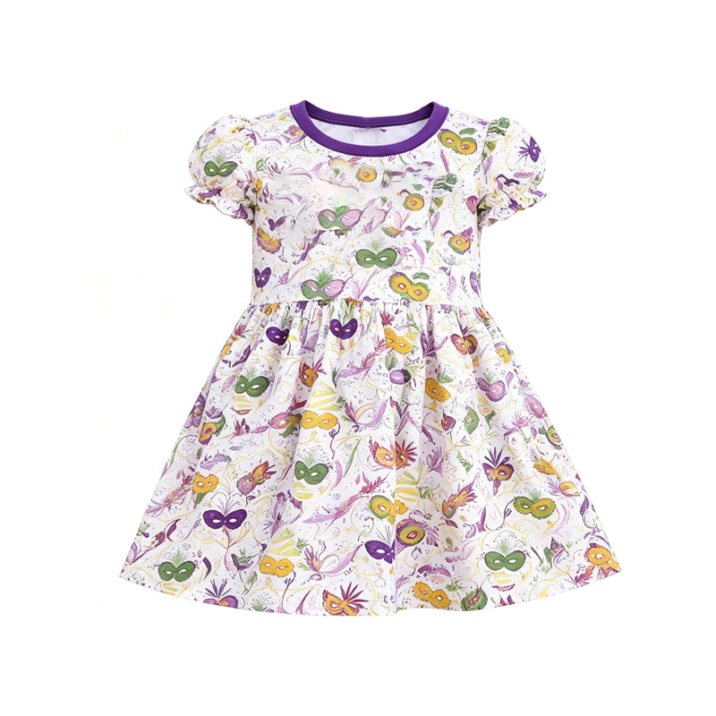 (Preorder new) No moq Sibling Baby Girls Cute Short Sleeve Knee Length Holiday Dress