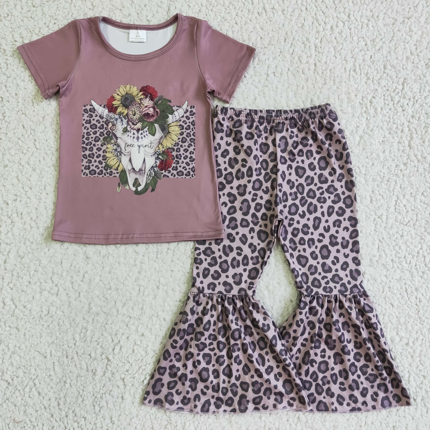 GSPO0152  Kids girls clothes  short sleeves top with trousers set-promotion 2024.6.29 $5.5