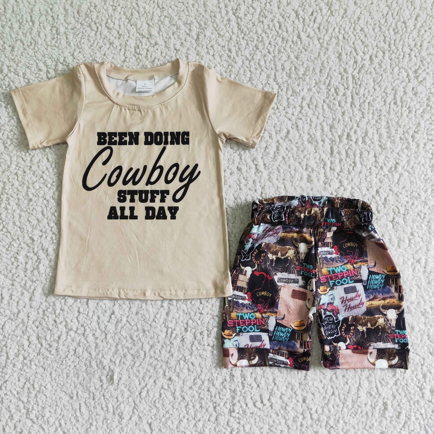 GSSO0017 Kids boys clothes short sleeve with shorts set-promotion 2024.5.03 $5.5