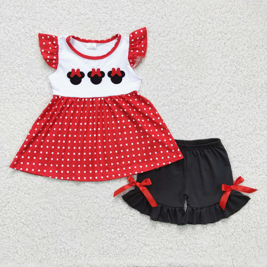 GSSO0130  Sales New RTS No Moq Promotion Baby Girls summer shorts sets