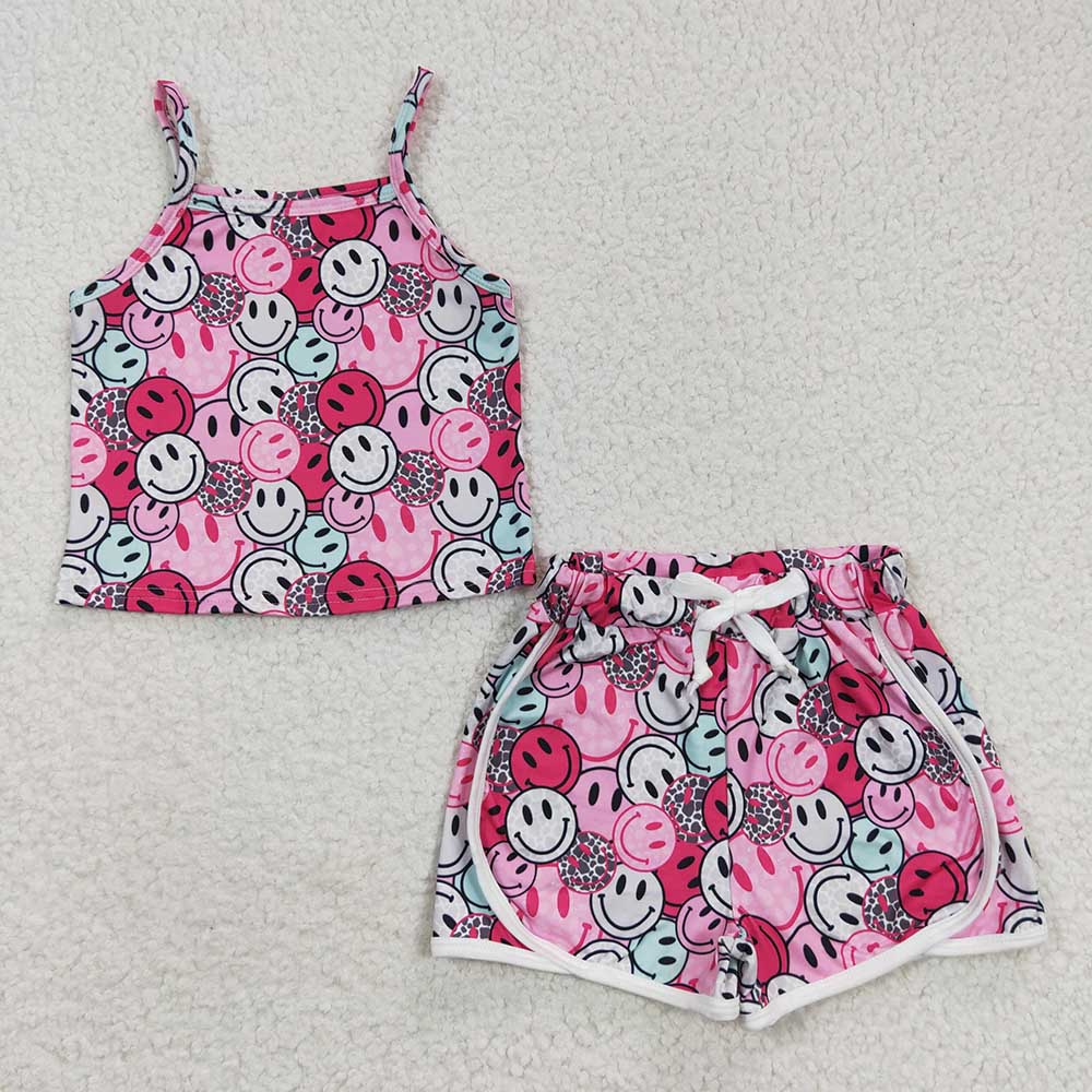 11.15 RTS Sibling Baby Girls Summer Straps Shirts Shorts Clothes Sets