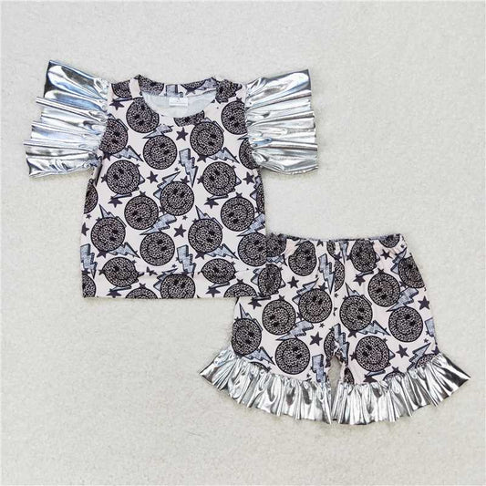 GSSO0521Leopard smile thunder stars kids girls clothes