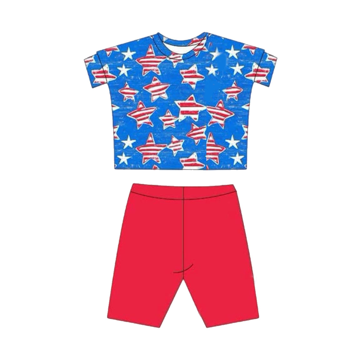 Kids Girls Pink Short Sleeve Top with Pink Shorts Summer Outfit Set Casual Comfortable Clothing for Little Ones
