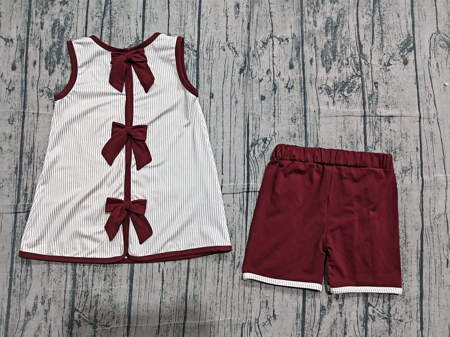 4.23 GSSO2763  Sample No Moq Baby Girls Boots Hat Guitar Tunic Back Bows Shorts Western Clothes Sets