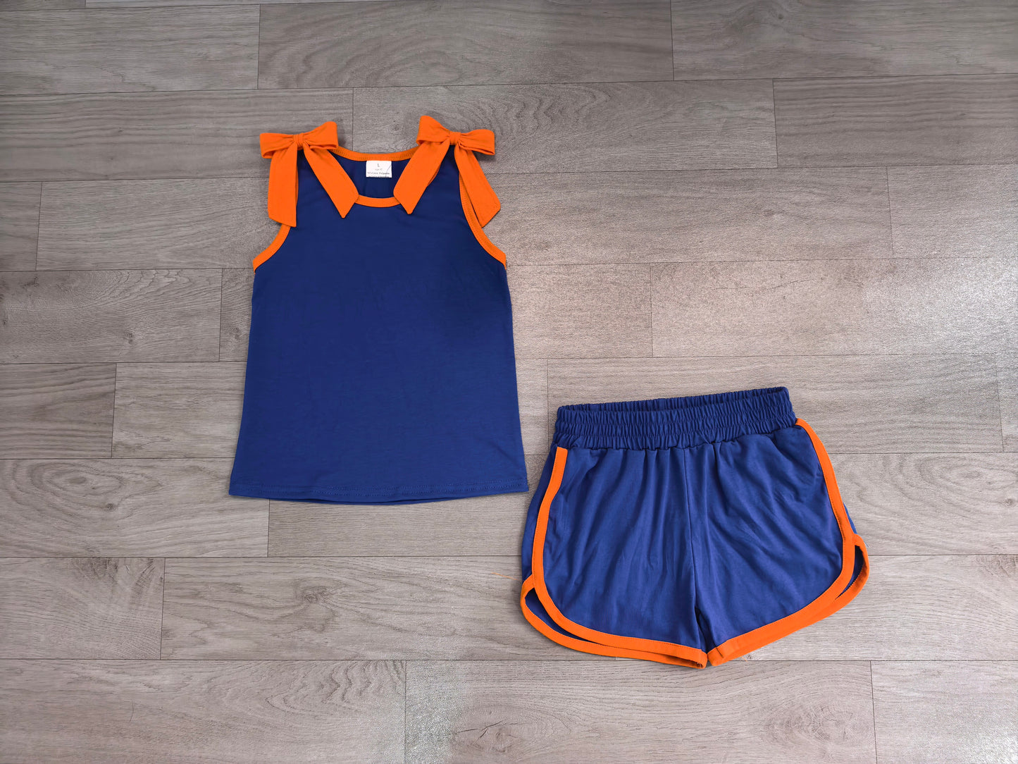 GSSO3857 Sample No Moq milk silk Baby Girls Cotton Bows Sleeveless Top Short Clothes Sets