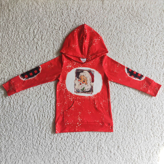 GT0052 Baby kids Christmas santa hoodie long sleeve tops