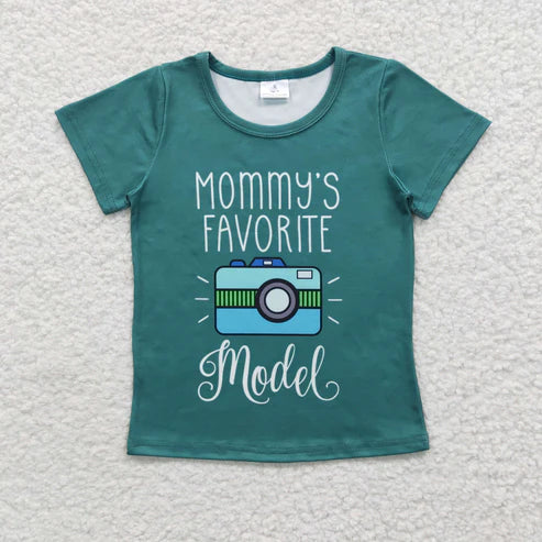 9.26 RTS Sibling Mama's Boys Girls Lights Flowers Tee Shirts Top