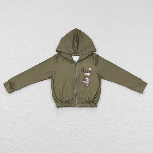 10.27 RST Sibling Boys Baby Girls Camouflage Hunting Season Hooded Tops Cardigans Jackets