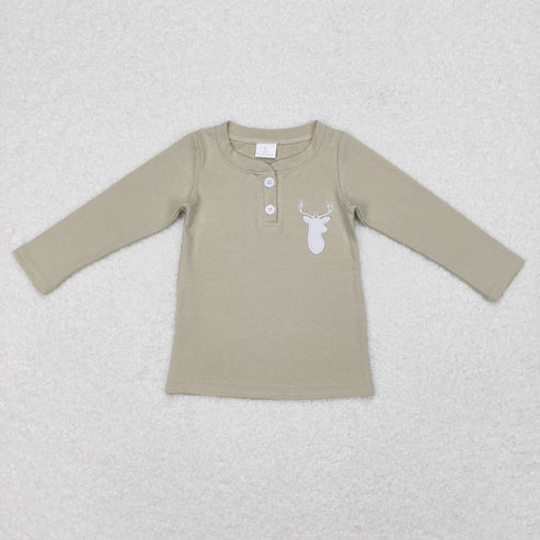 9.24 RTS Sibling Baby Boys Girls Embroidery Ducks Dogs Fishing Western Tee Shirts Top