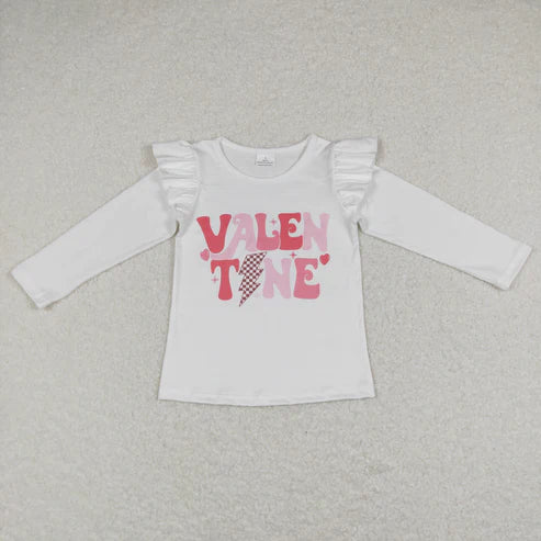 9.26 RTS Sibling Baby Boys Girls Hearts Dinosaurs XOXO Valentine Tee Shirts Top