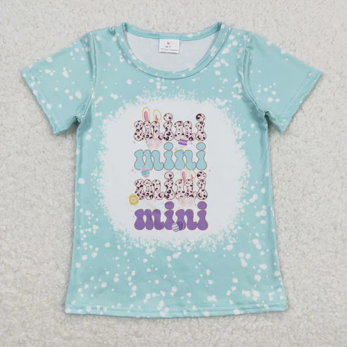 9.25 RTS Sibling Baby Boys Girls Eggs Rabbits Easter Tee Shirts Top
