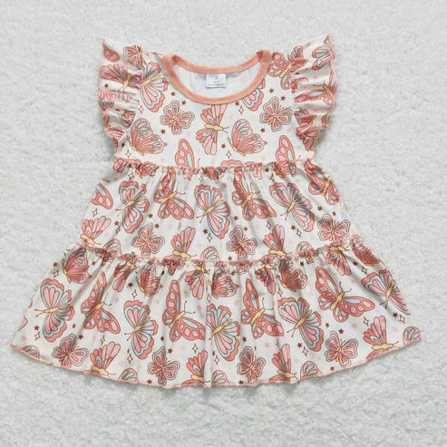 9.26 RTS Sibling Baby Girls Flowers Bows Plaid Tee Shirts Top