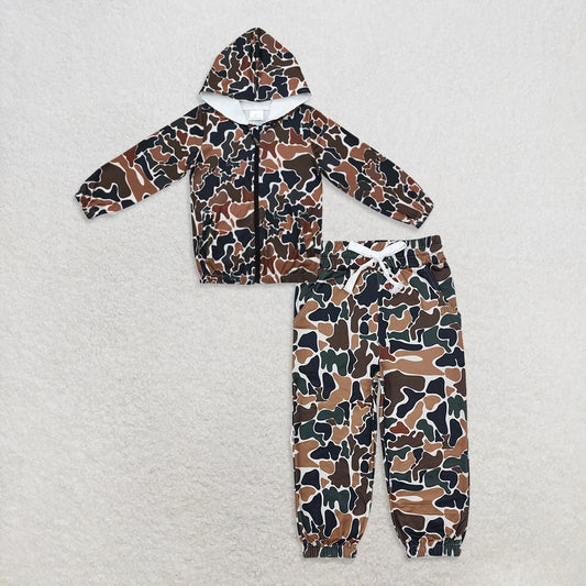9.24 RTS NO MOQ （In stock）GT0635 + P0650 Baby Girls Hooded Long Sleeve Zip Jackets Tops Bottoms Pants