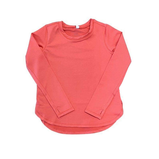 No moq GT0643  Pre-order Sizes 3-6m to 14-16t baby girls clothes long sleeve top