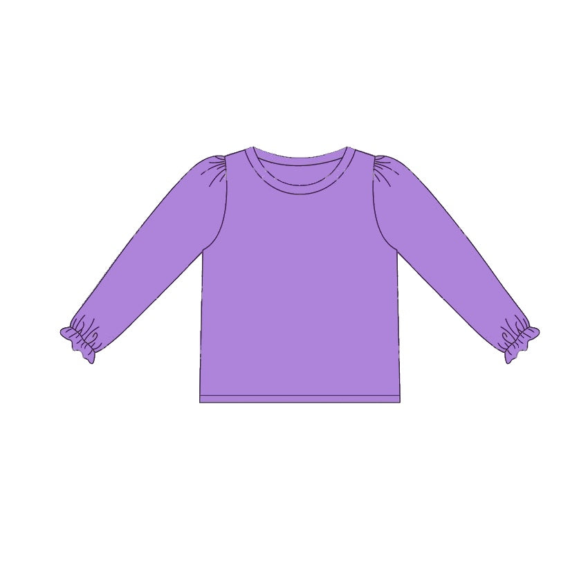 No moq GT0645  Pre-order Sizes 3-6m to 14-16t baby girls clothes long sleeve top