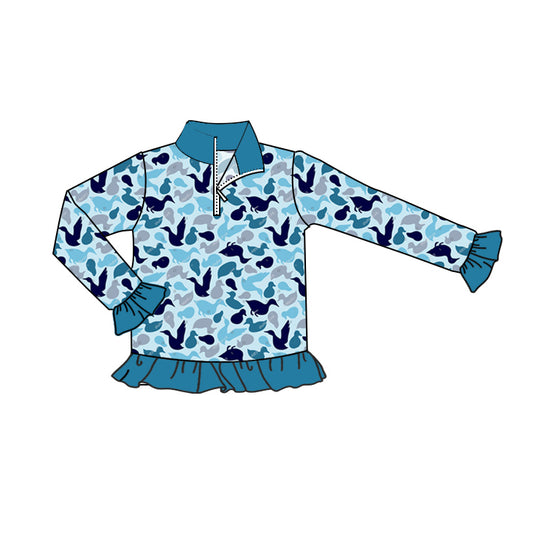 NO moq GT0673 Pre-order Sizes 3-6m to 14-16t baby girls clothes long sleeve top