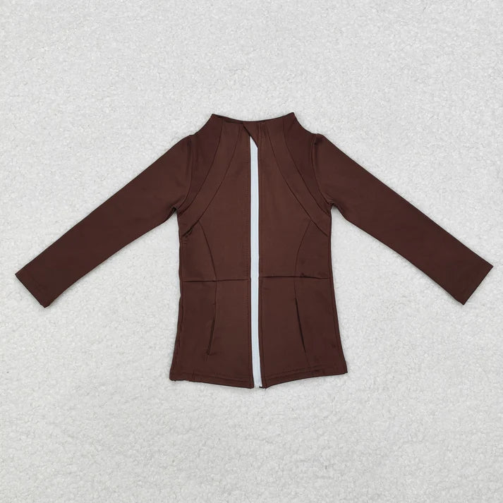 10.21 RST Sibling Baby Girls Long Sleeve Yoga Active Zipper Pockets Jackets Top