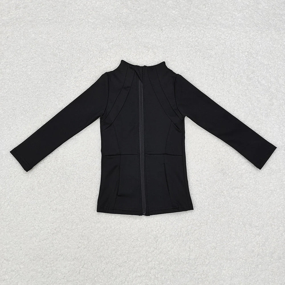 10.21 RST Sibling Baby Girls Long Sleeve Yoga Active Zipper Pockets Jackets Top