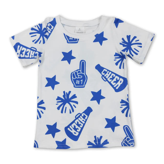RTS Sibling Sibling Baby Girls Cheer Team Tee Shirts Top