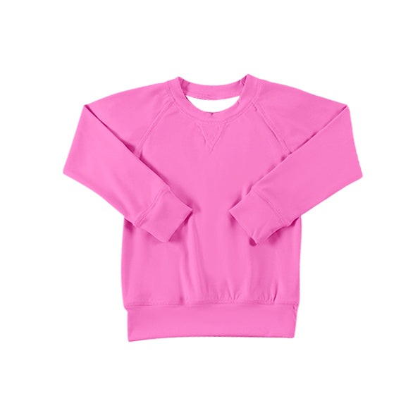 pre order  Kids Girls Long Sleeve Green Active Wear Yoga Top - Flexible Comfortable Design for Children's Yoga Practice