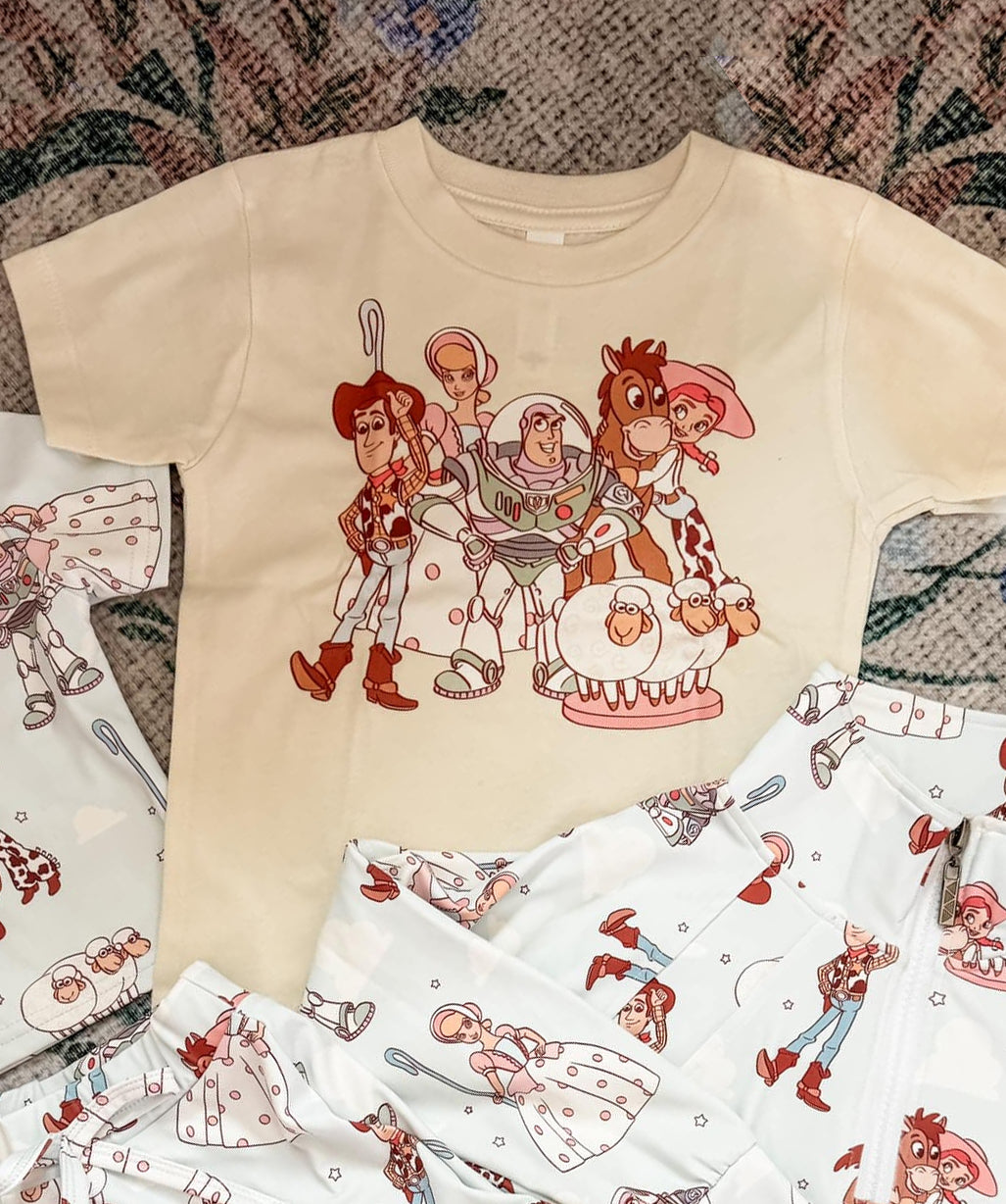 8.27  Pre order Baby Girls' Cartoon Donkey & Star Print Top And Skirt Set Cute Baby Outfit for Girls Ages 3-18 Months
