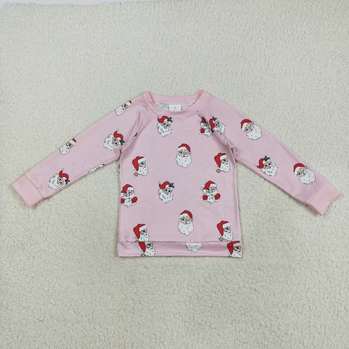 9.29 RTS Sibling Baby Boys Girls Santa Snowflake Christmas Shirts Top