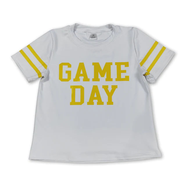 RTS Sibling Baby Girls Game Day Yoga Active Team Tee Shirts Tops