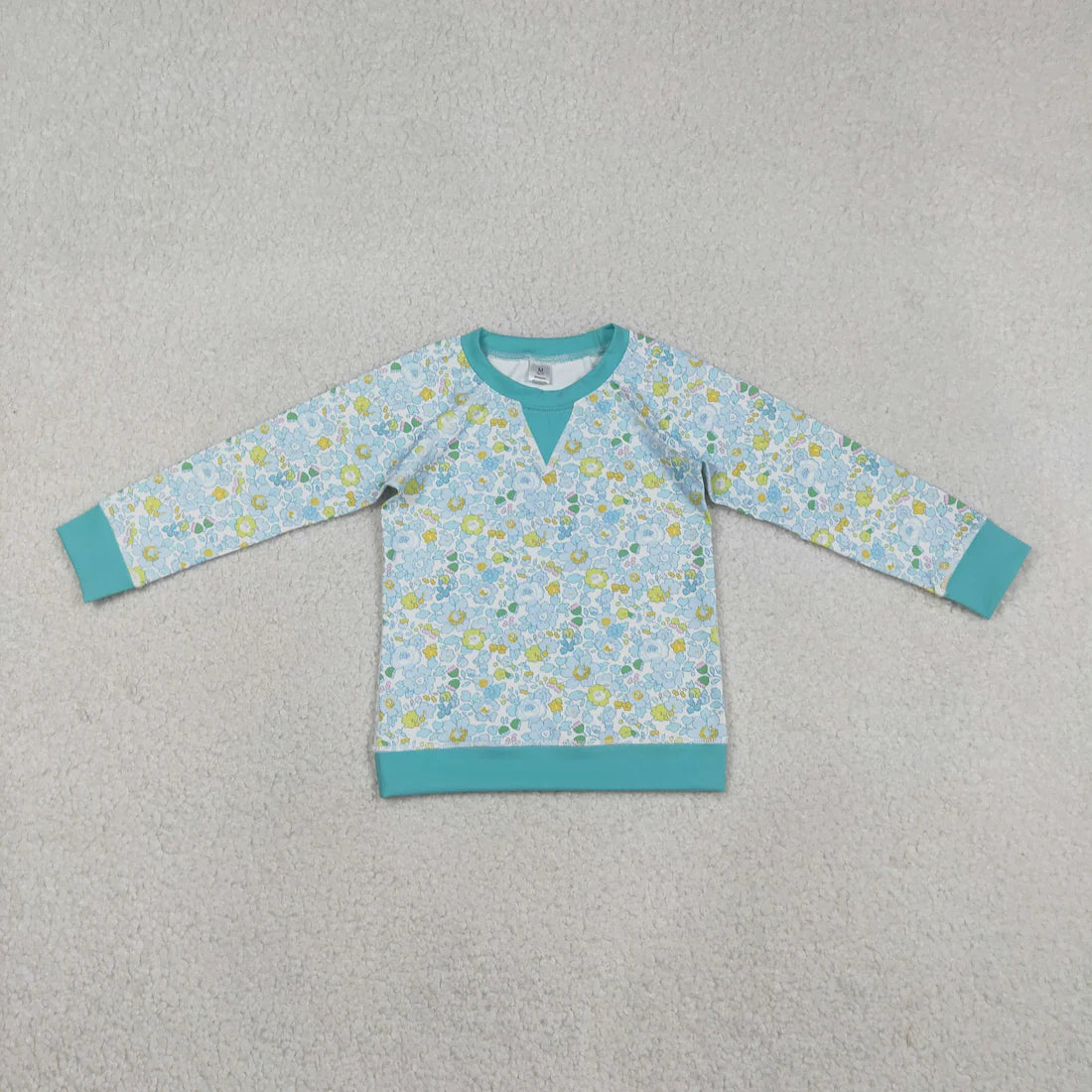 12.29 RTS Sibling Baby Girls Long Sleeve Floral Yoga Active T-shirts Top