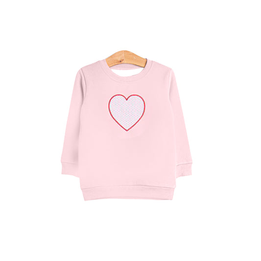10.27 GT1390 Pre order No Moq Baby Girls Long Sleeve Pink Checked Valentine T-shirts Top