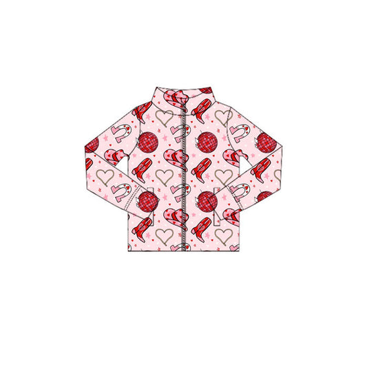 11.4 GT1415 Pre order No Moq Yoga fabric Baby Girls Long Sleeve Boots Hats Zipper Pockets Western Yoga Jackets Top