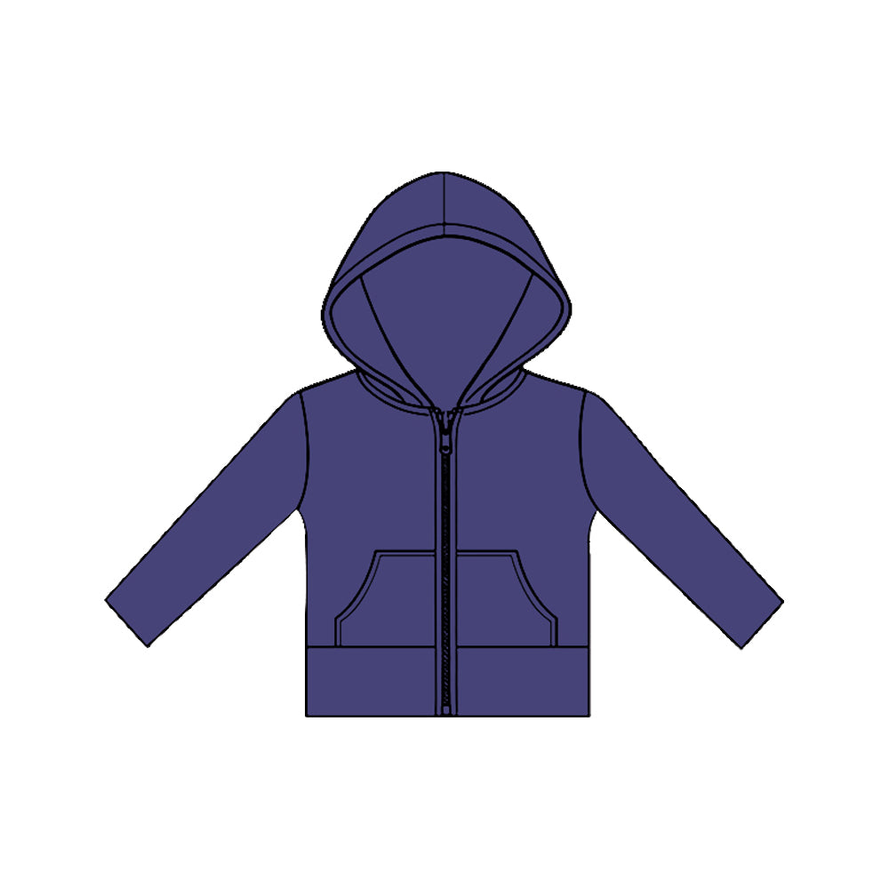 11.20 GT1469 Pre order No Moq Yoga fabric Baby Girls Long Sleeve Purple Pockets Zipper Yoga Hoodies Jackets Top