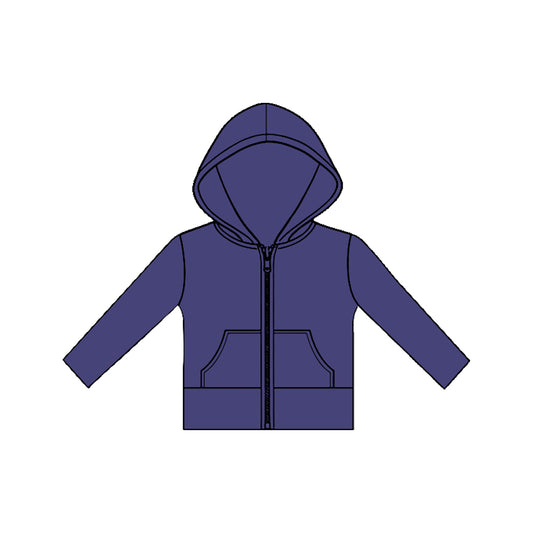 11.20 GT1469 Pre order No Moq Yoga fabric Baby Girls Long Sleeve Purple Pockets Zipper Yoga Hoodies Jackets Top