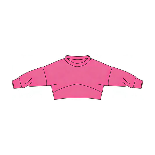 12.9 GT1557 Pre order No Moq Baby Girls Pink Long Sleeve T-shirt Top