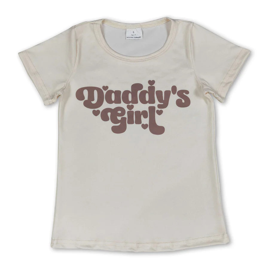 RTS Sibling Short sleeves daddy's girl baby kids summer shirt