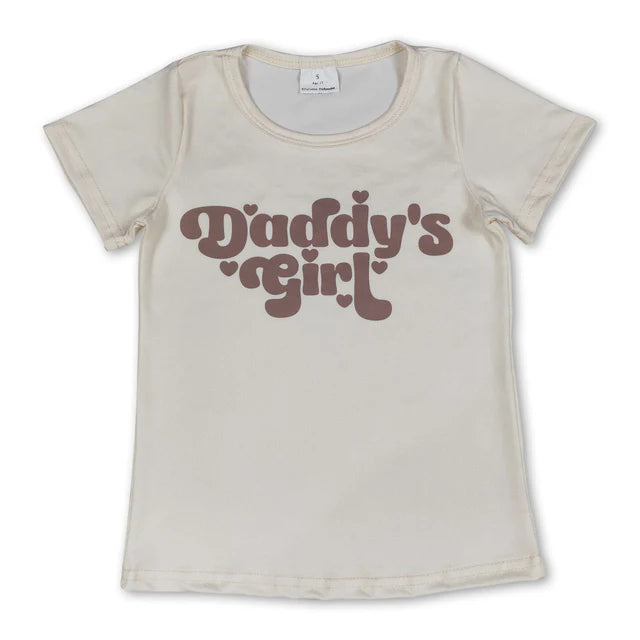 RTS Sibling Short sleeves daddy's girl baby kids summer shirt