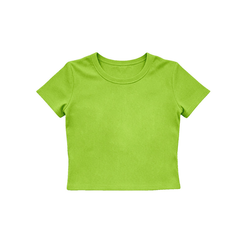 4.15 Pre order No Moq Baby Girls Short Sleeve Top Sport Short Yoga Active Clothes Sets