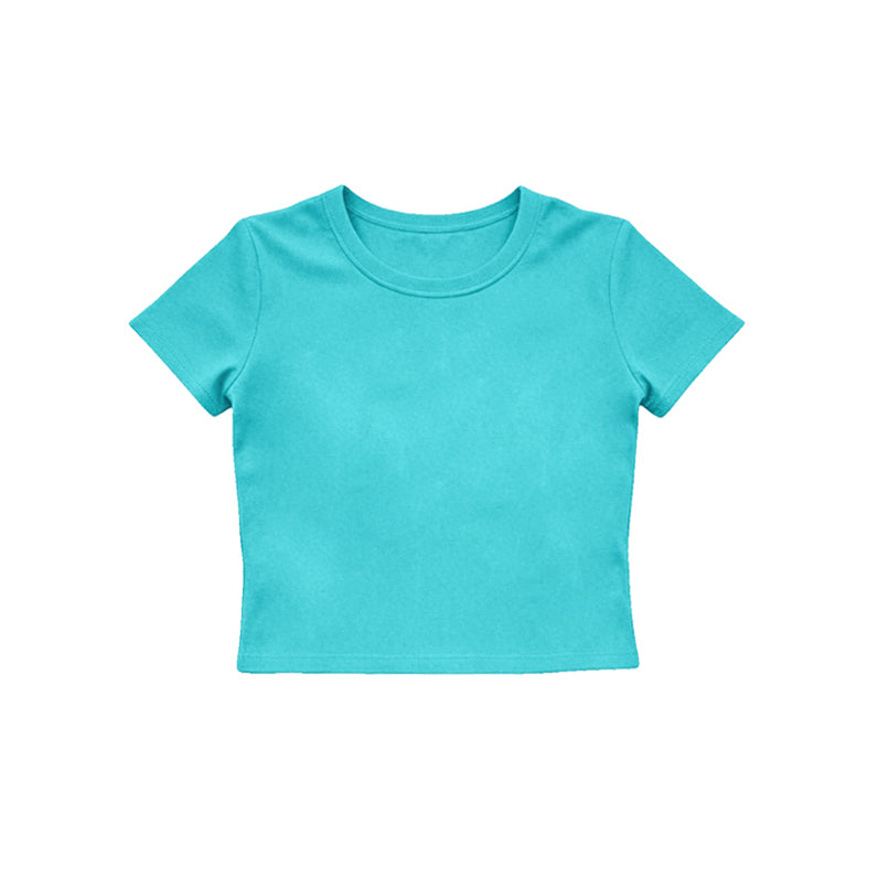 4.15 Pre order No Moq Baby Girls Short Sleeve Top Sport Short Yoga Active Clothes Sets