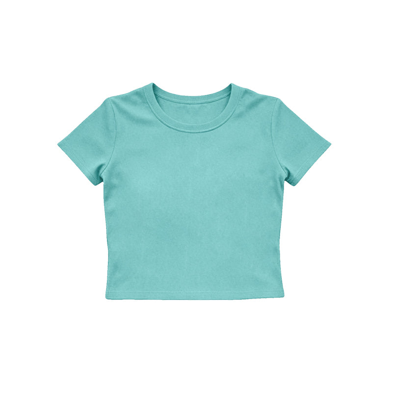 4.15 Pre order No Moq Baby Girls Short Sleeve Top Sport Short Yoga Active Clothes Sets