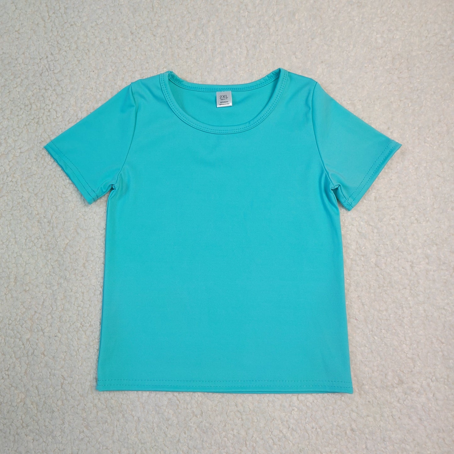GSSO3771 （GT1640+SS0907） RTS NO MOQ （In stock）Short sleeves mint top shorts kids girls yoga active set