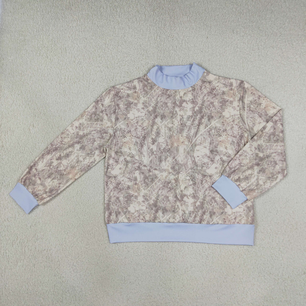 RTS NO MOQ （In stock）GT1882  yoga fabric Adult Women Long Sleeve Southern Khaki Camo Yoga Active T-shirts Top