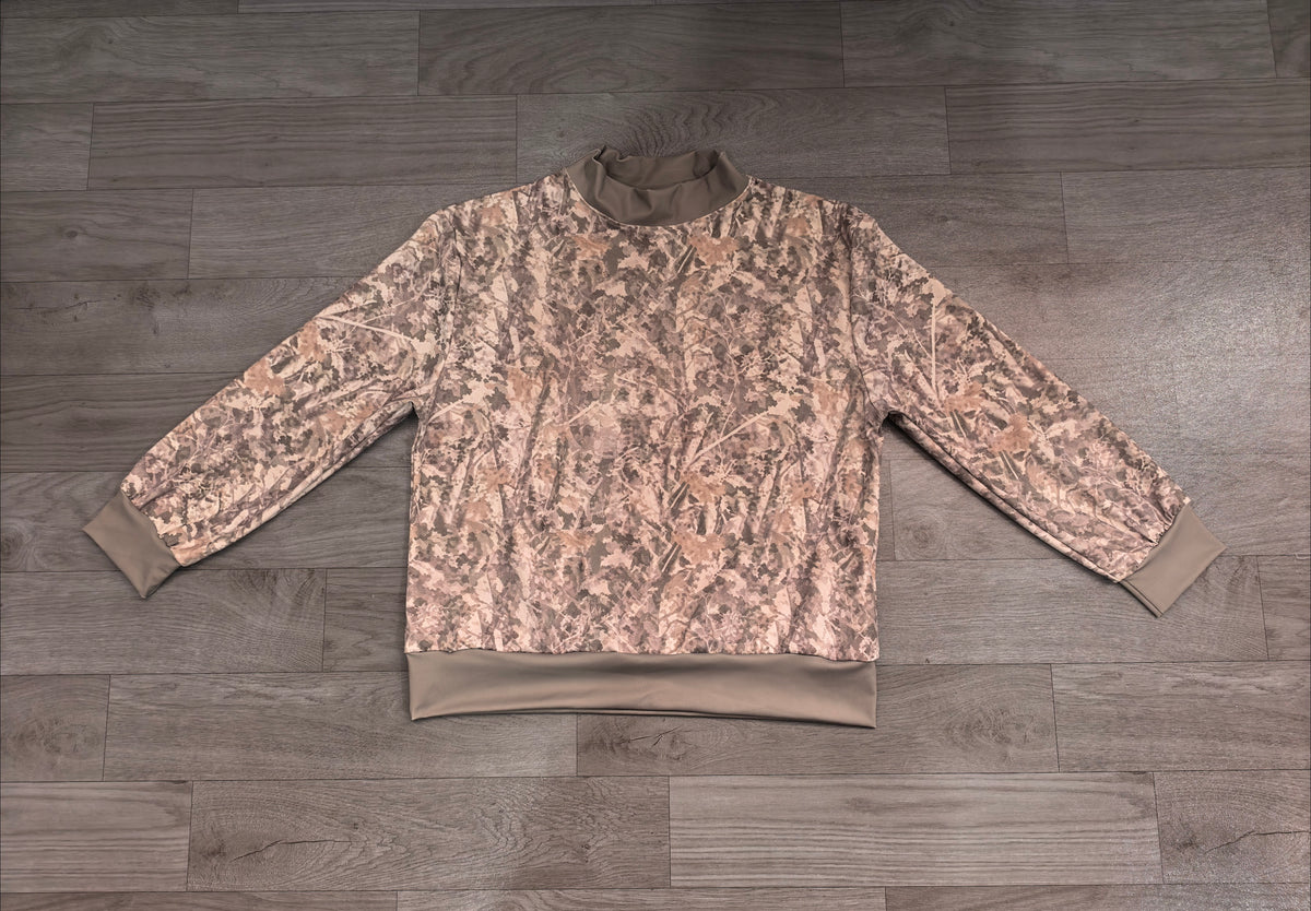 GT1883 Sample No Moq yoga fabric Adult Women Long Sleeve Southern Leaves Camo Yoga Active T-shirts Top