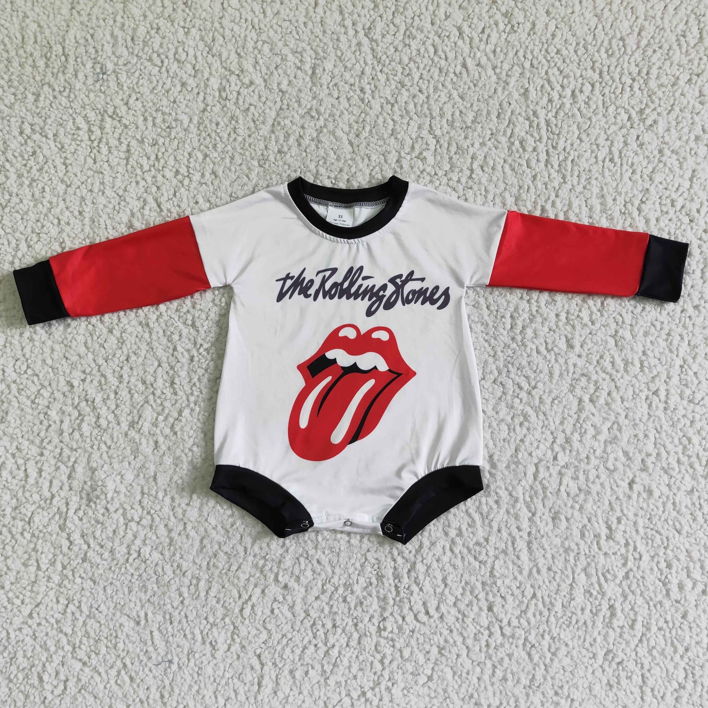 LR0012 Baby girls western tongue long sleeve rompers