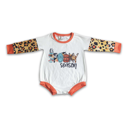 LR0029 Baby Girls Winter Rompers Halloween spooky rompers
