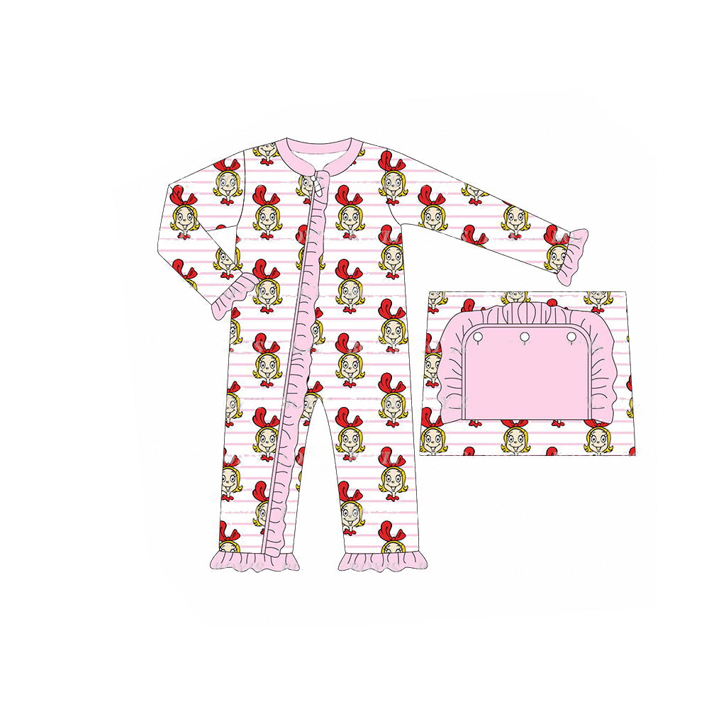 LR1001  Pre-order baby  girls clothes long  sleeves romper