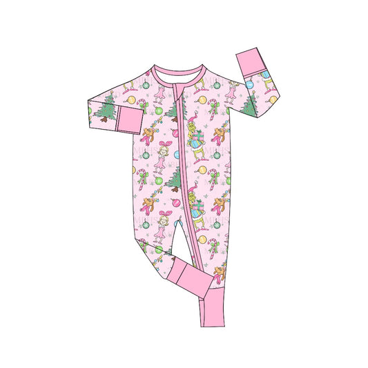 LR1042  Pre-order baby  girls clothes long  sleeves romper