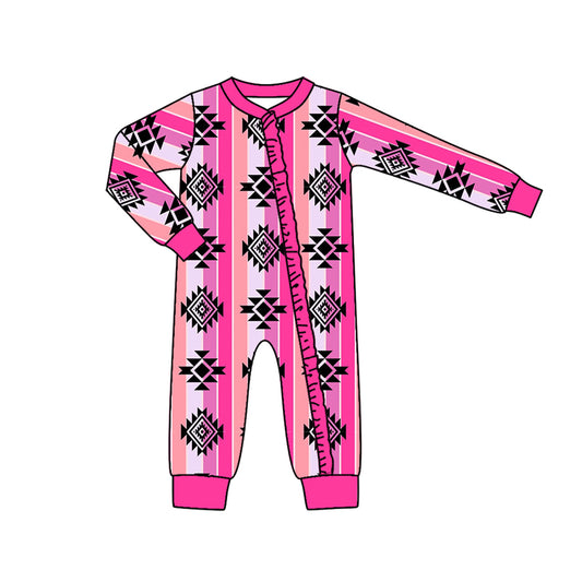 LR1048  Pre-order baby  girls clothes long  sleeves romper