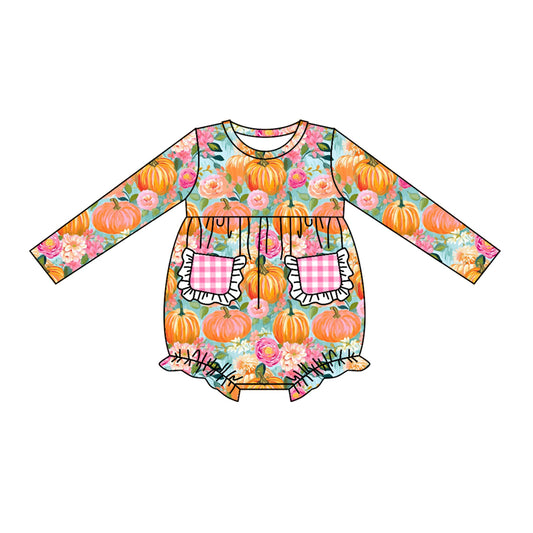 LR1059  Pre-order baby  girls clothes long  sleeves romper