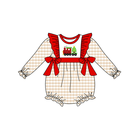 LR1086   Pre-order baby  girls clothes long  sleeves romper