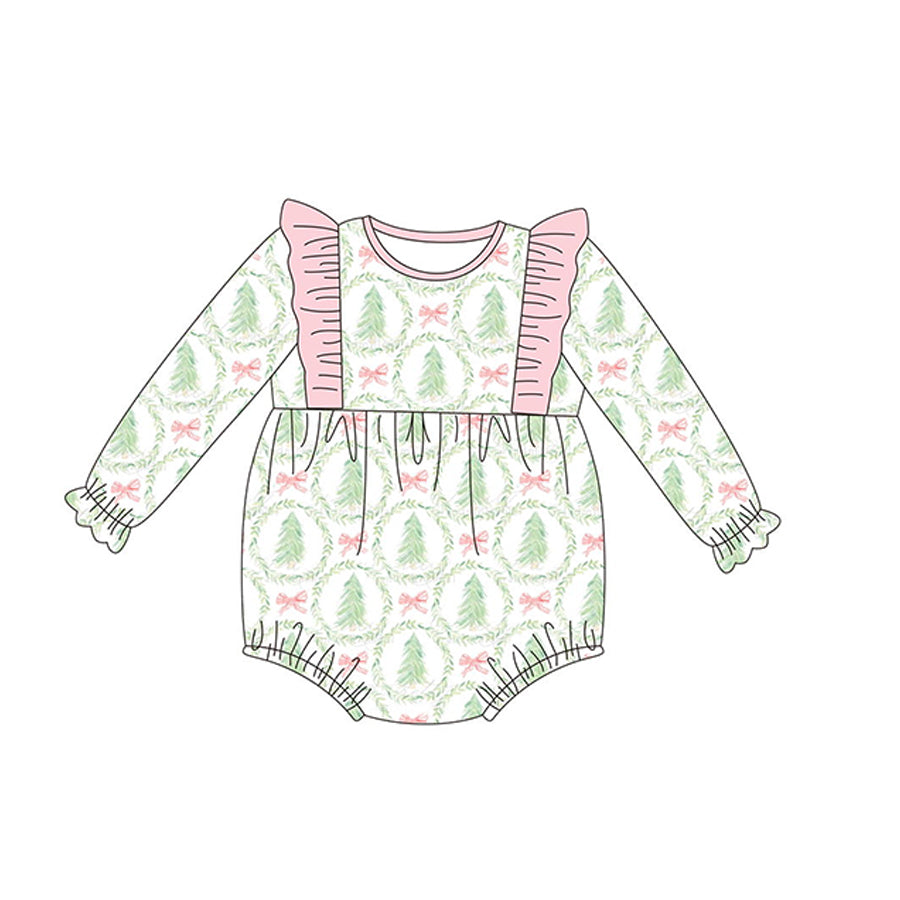 LR1105   Pre-order baby  girls clothes long  sleeves romper